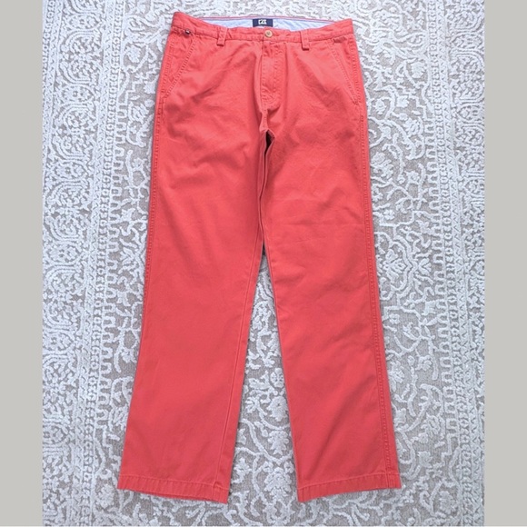 Cutter & Buck Men’s Flat Front Chino - Picture 2 of 9